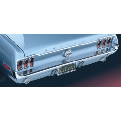 1971-73 REAR BUMPER, Without Bumper Guards And Horizontal Pads